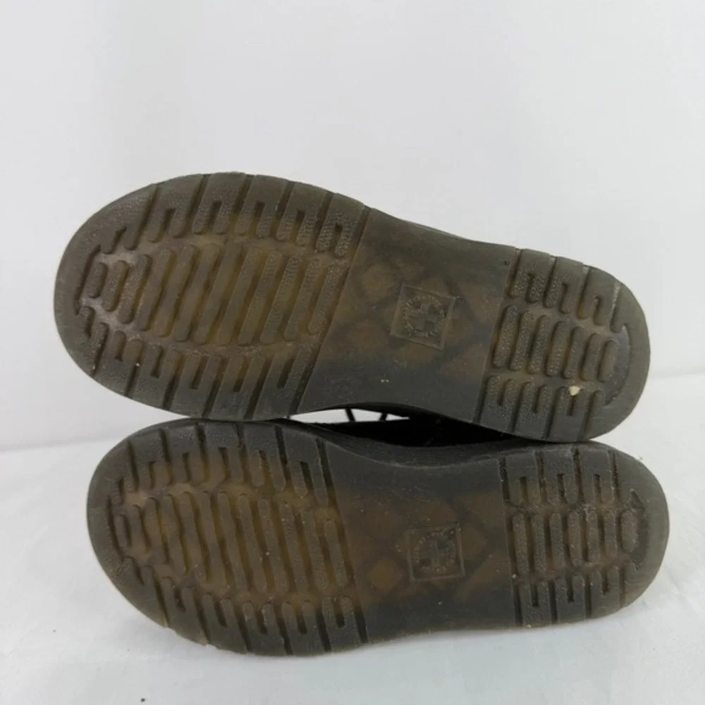 Dr.‎ Martens Zavala J Black T Lamper Leather Lace Up Zip Boots Kids Size 1